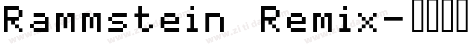 Rammstein Remix字体转换